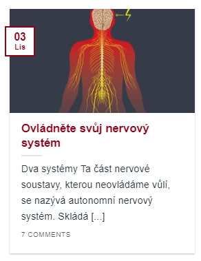 článek ovládněte svůj nervový systém