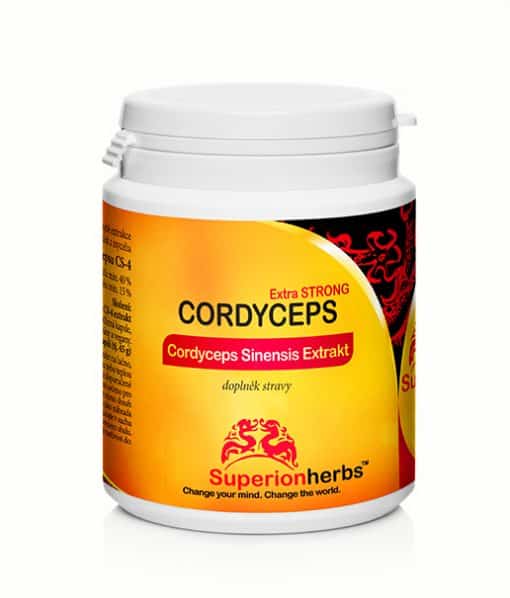 balení Cordyceps Extra Strong od Superionherbs, doplněk stravy