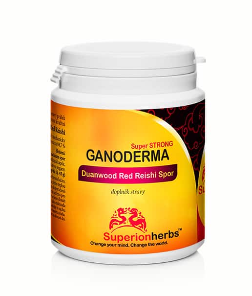 balení Reishi Ganoderma Spor, 100% spórový prášek, nejcennější část Ganodermy