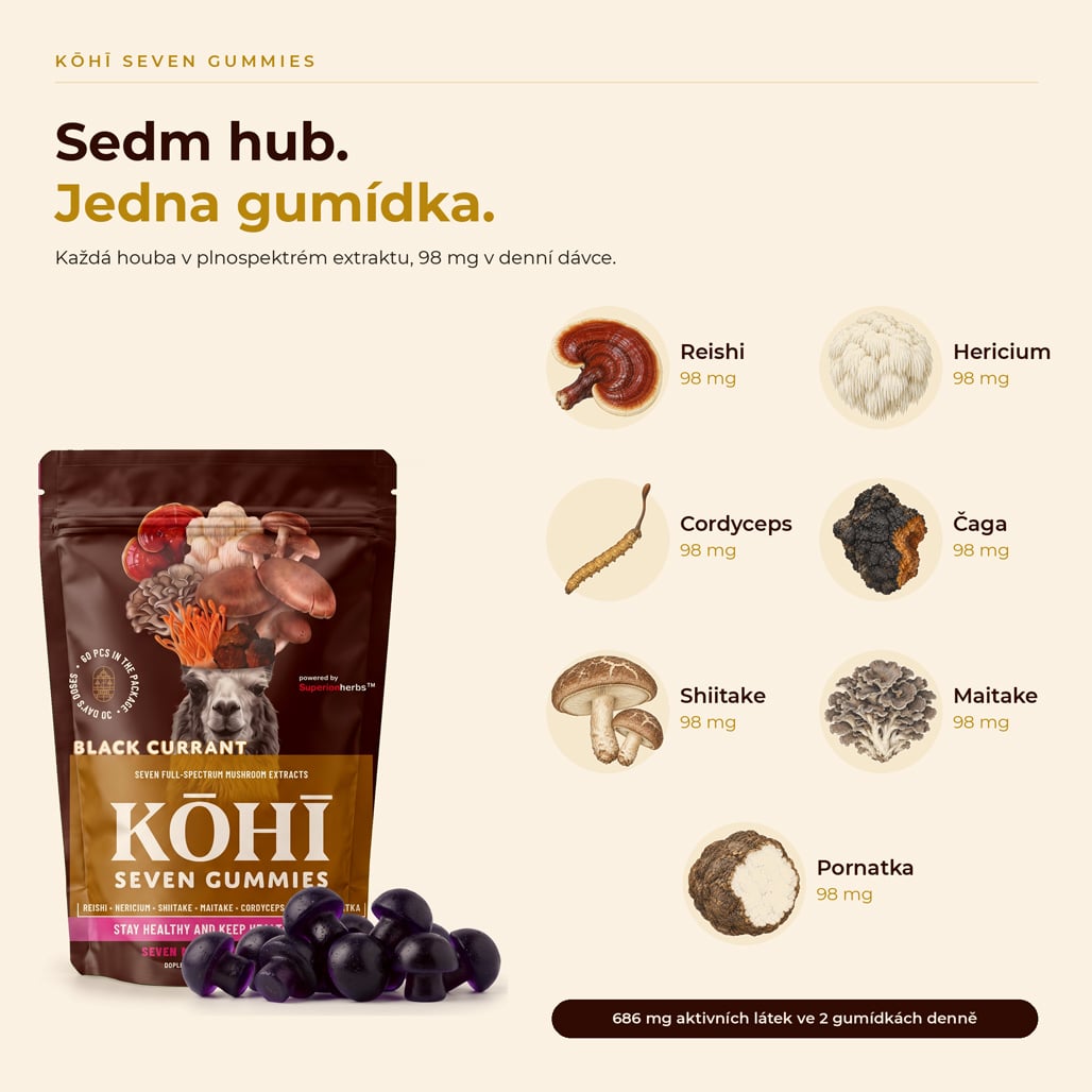 KŌHĪ Seven Gummies - Obrázek 2