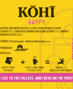 KOHI happy - káva s extraktem z čagy a cordyceps