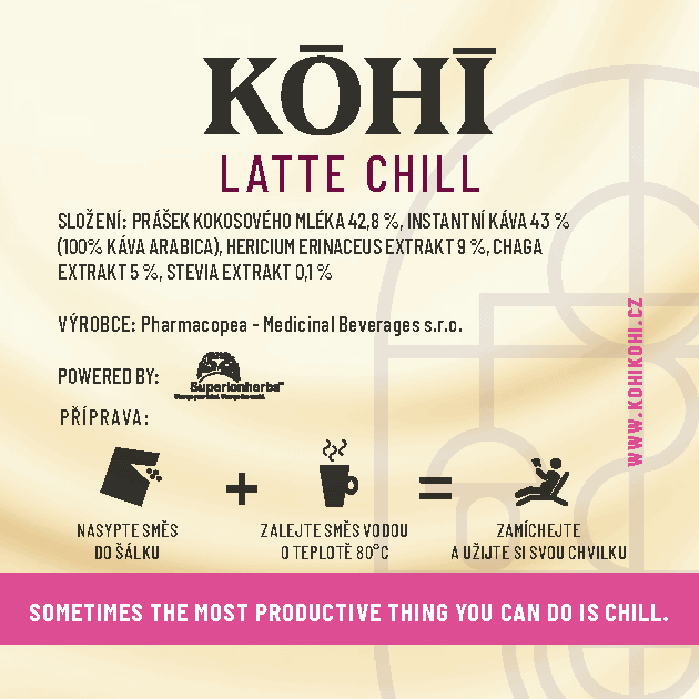 KOHI latte chill - složení kávy