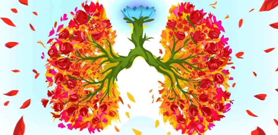 relaxační metoda - řízené dýchání nechá vaše plíce rozkvést